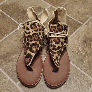 Leopard Sandals